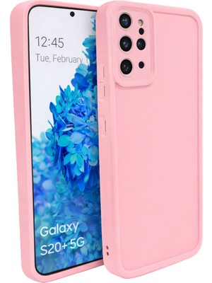 Vissona Samsung Galaxy S20 Plus ve S20 Pro Uyumlu Kamera Çıkıntılı Mat Silikon Telefon Kılıfı