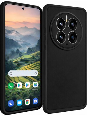 Vissona Huawei Mate 50 Pro Uyumlu Kamera Çıkıntılı Mat Silikon Telefon Kılıfı