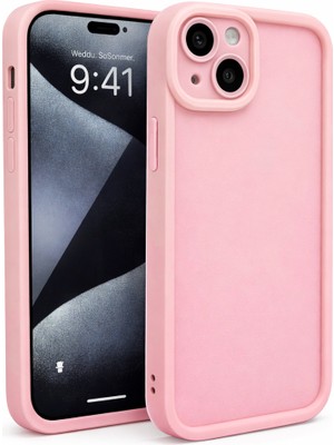 Vissona iPhone 14 Uyumlu Kamera Çıkıntılı Mat Silikon Telefon Kılıfı