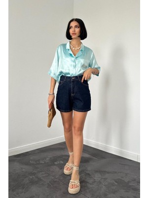 Queene Dreams Mavi Summer Şort