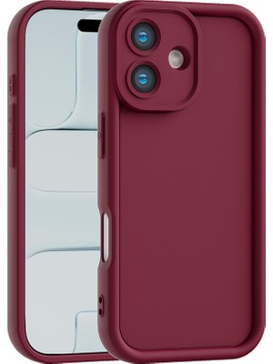 Vissona iPhone 17 Uyumlu Kamera Çıkıntılı Mat Silikon Telefon Kılıfı