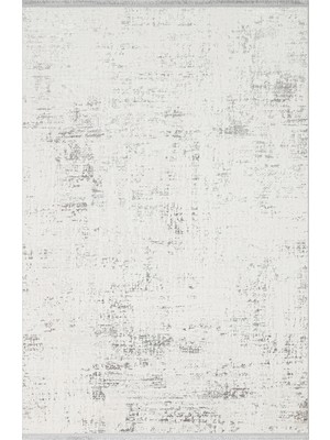 Akbel Halı Nora Nor 02 Silver Günlük Kullanıma Uygun Modern Halı Yıkanabilir, Kaymaz Taban, Ince, Toz Vermez