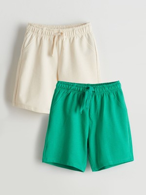 Lc Waikiki Yeni Sezon Beli Lastikli Erkek Çocuk Şort 2'li