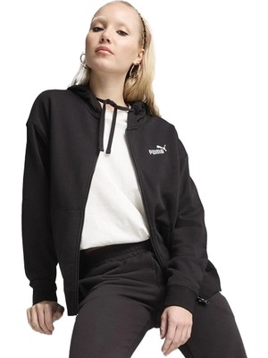 Puma Ess Comfort Full-Zip Kadın Siyah Eşofman Üstü.01