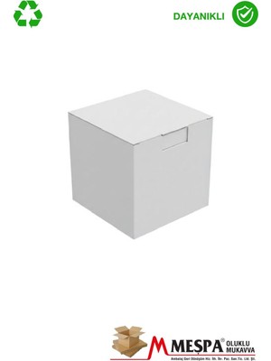 Kraft Karton Kutu 8X8X16 cm – 25 Adet Kapaklı, Dayanıklı Ambalaj Kutusu