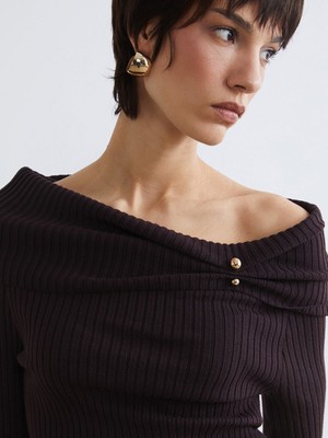 Lc Waikiki Yeni Sezon Kayık Yaka Kadın Triko Kazak