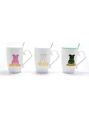 Zenvia Ayıcık Tasarımlı Porselen Kupa Bardak  ZNV-TTT3245