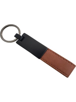 Zenvia Taba Renk Deri Metal Anahtarlık  ZNV-TTT3245