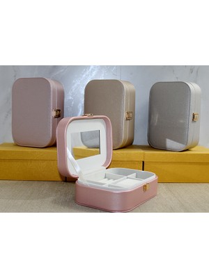 Zenvia Deri Kaplamalı Makyaj ve Takı Kutusu  ZNV-TTT3245