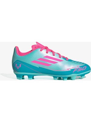 adidas F50 Club Messi Çocuk Mavi Çim Saha Kramponu.-