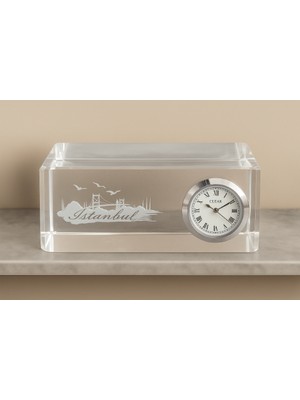 Zenvia Istanbul Tasarımlı Kristal Saatli Biblo  ZNV-TTT3245