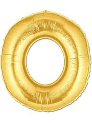 Zenvia Altın Sarısı Folyo O Harfi Balon 1 Metre ZNV-TTT3245