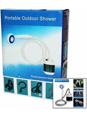 Zenvia Taşınabilir Duş Seti – Pompalı ve Şarjlı ZNV-TTT3245