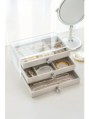 Zenvia Üç Katlı Takı Organizeri ZNV-TTT3245