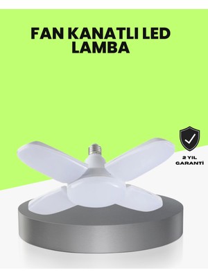 Zenvia Katlanabilir 4 Kollu LED Ampül 60 Watt 6000 Lumen Beyaz Işık Znv-Tcndym