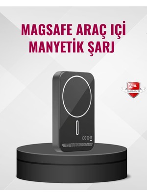 Zenvia Magsafe Araç Telefon Tutucu 15W Hızlı Şarj Type-C Girişli Znv-Tcndym