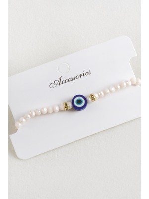 Zenvia Nazar Kristal Makrome Ip Bileklik ZNVBJTR-23577