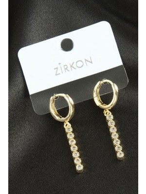 Zenvia Çubuk Zirkon Taşlı Küpe ZNVBJTR-23577