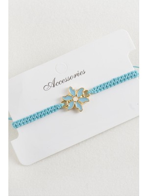 Zenvia Papatya Makrome Örgülü Bileklik ZNVBJTR-23577