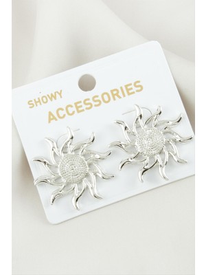 Zenvia Güneş Metal Küpe ZNVBJTR-23577