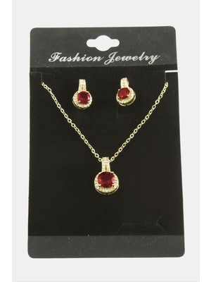 Zenvia Yuvarlak Zirkon Taşlı Set Kolye ZNVBJTR-23577