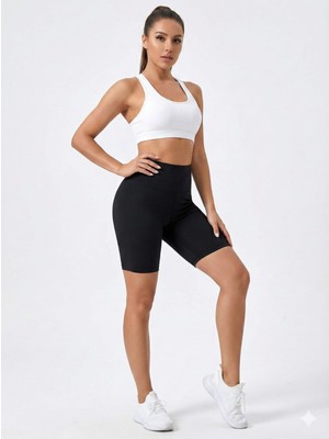 Kısa Yüksek Bel Toparlayıcı Kısa Tayt