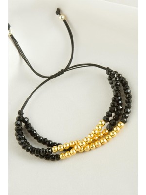 Zenvia Top Metal Üçlü Kristal Bileklik ZNVBJTR-23577