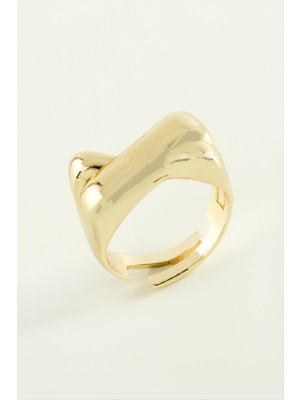 Zenvia Çapraz Metal Yüzük ZNVBJTR-23577