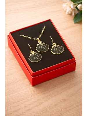 Zenvia Istiridye Mineli Kutulu Kolye Set ZNVBJTR-23577