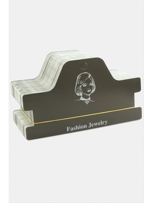 Zenvia Siyah Renkli Tasma Kolye ve Saç Bandı Kartı ZNVBJTR-23577