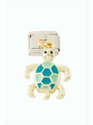 Zenvia Kaplumbağa Sallatılı Çelik Charm ZNVBJTR-23577