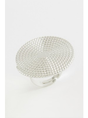 Zenvia Hasır Görünümlü Metal Yüzük ZNVBJTR-23577