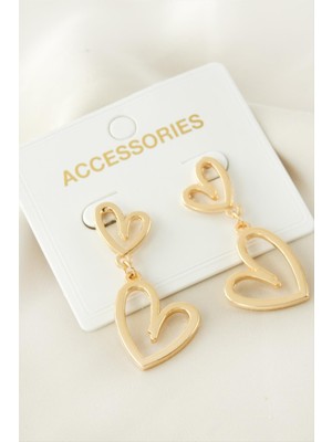 Zenvia Kalp Metal Küpe ZNVBJTR-23577