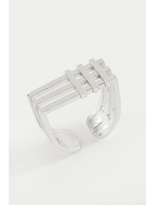 Zenvia Kare Metal Yüzük ZNVBJTR-23577