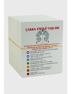 Zenvia 3'lü Çakra Enerji Taşları Bileklik Kartı ZNVBJTR-23577