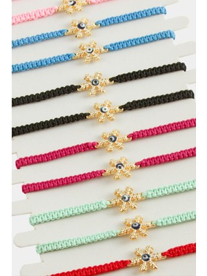 Zenvia Kartanesi Makrome Örgülü Bileklik ZNVBJTR-23577