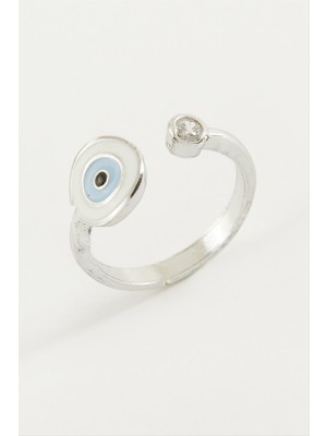 Zenvia Nazar Mineli Taşlı Yüzük ZNVBJTR-23577