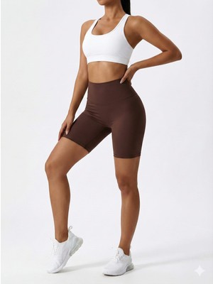 Kısa Yüksek Bel Toparlayıcı Kısa Tayt