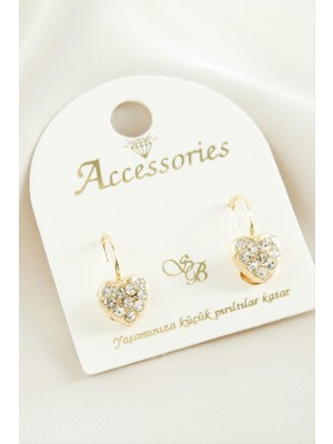 Zenvia Kalp Taşlı Küpe ZNVBJTR-23577