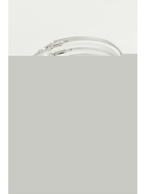 Zenvia Düz Metal Halka Küpe 6 Adet ZNVBJTR-23577
