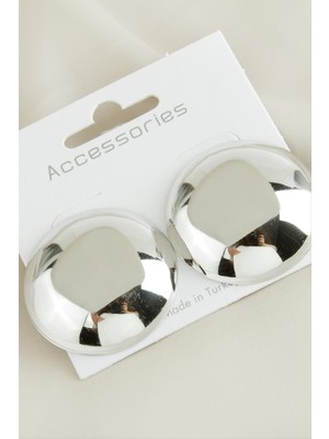 Zenvia Yuvarlak Yeni Sezon Metal Küpe ZNVBJTR-23577