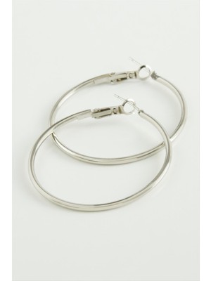 Zenvia Metal Halka Küpe 4 cm ZNVBJTR-23577