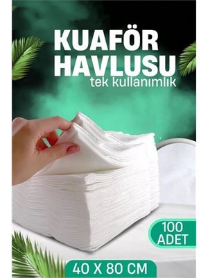 Zenvia Turk Tek Kullanımlık Kuaför Havlusu - Berber Havlusu Spa Havlusu Medikal Havlu 100 Ad ZNV-HBY3245