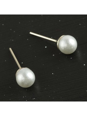 Zenvia Top Incili Küpe 6 mm ZNVBJTR-23577