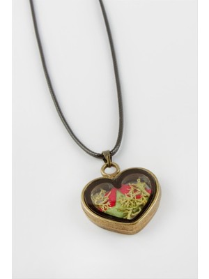 Zenvia Gül Kalp Canlı Kolye ZNVBJTR-23577