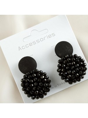 Zenvia Düğme Kristal Küpe ZNVBJTR-23577