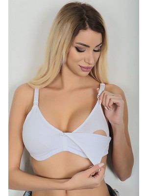 Zenvia Beyaz Emzirme Sütyeni - 505 ZNV-SSTN34