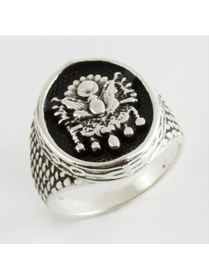 Zenvia Osmanlı Metal Erkek Yüzük ZNVBJTR-23577