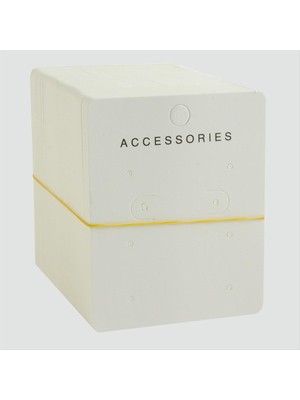 Zenvia 6 Delikli Beyaz Lüx Küpe Kartı ZNVBJTR-23577