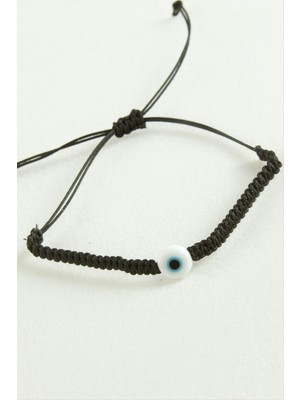 Zenvia Nazar Boncuk Makrome Ip Bileklik ZNVBJTR-23577